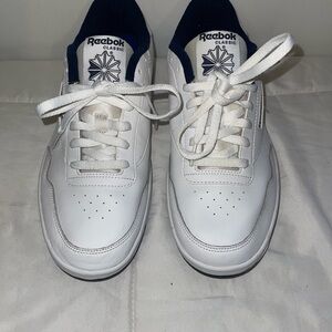 Reebok Men's White and Navy Sneakers